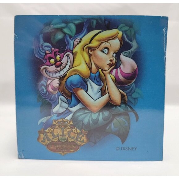 Vintage Disney Store Alice In Wonderland and Cheshire Cat Note Cube NOS - Picture 3 of 6